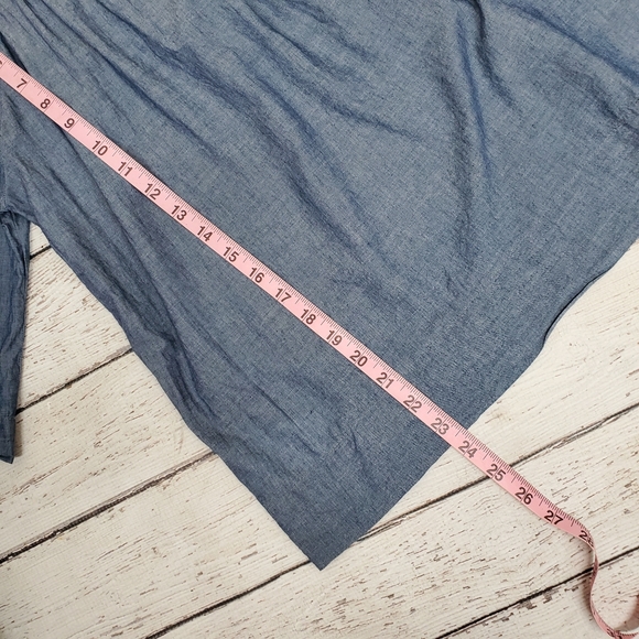 Gap 3/4 sleeve square neck blouse - Picture 5 of 7